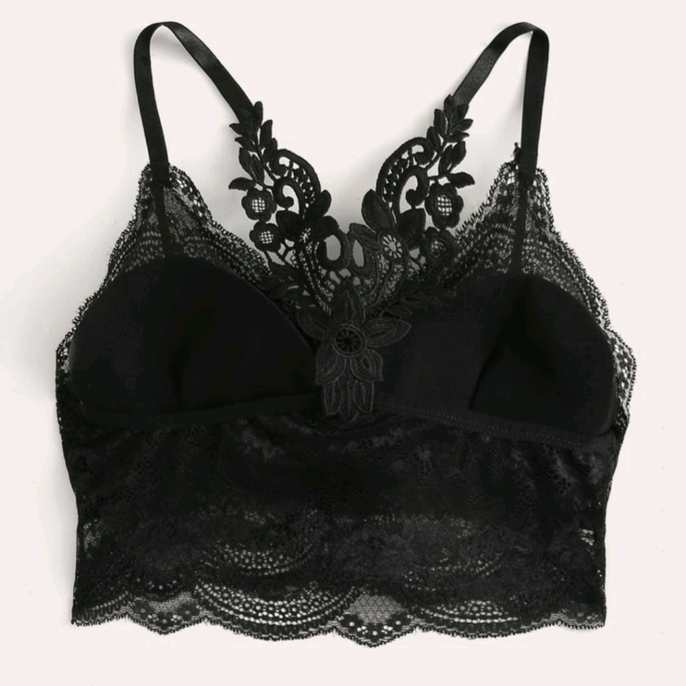 Shein lace bralette 1x & 2x avail- black